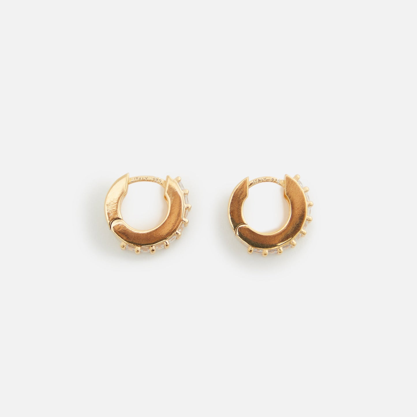 Hatton Labs Double Eternity Spike Hoop Earrings 18K Gold Plated - Gold