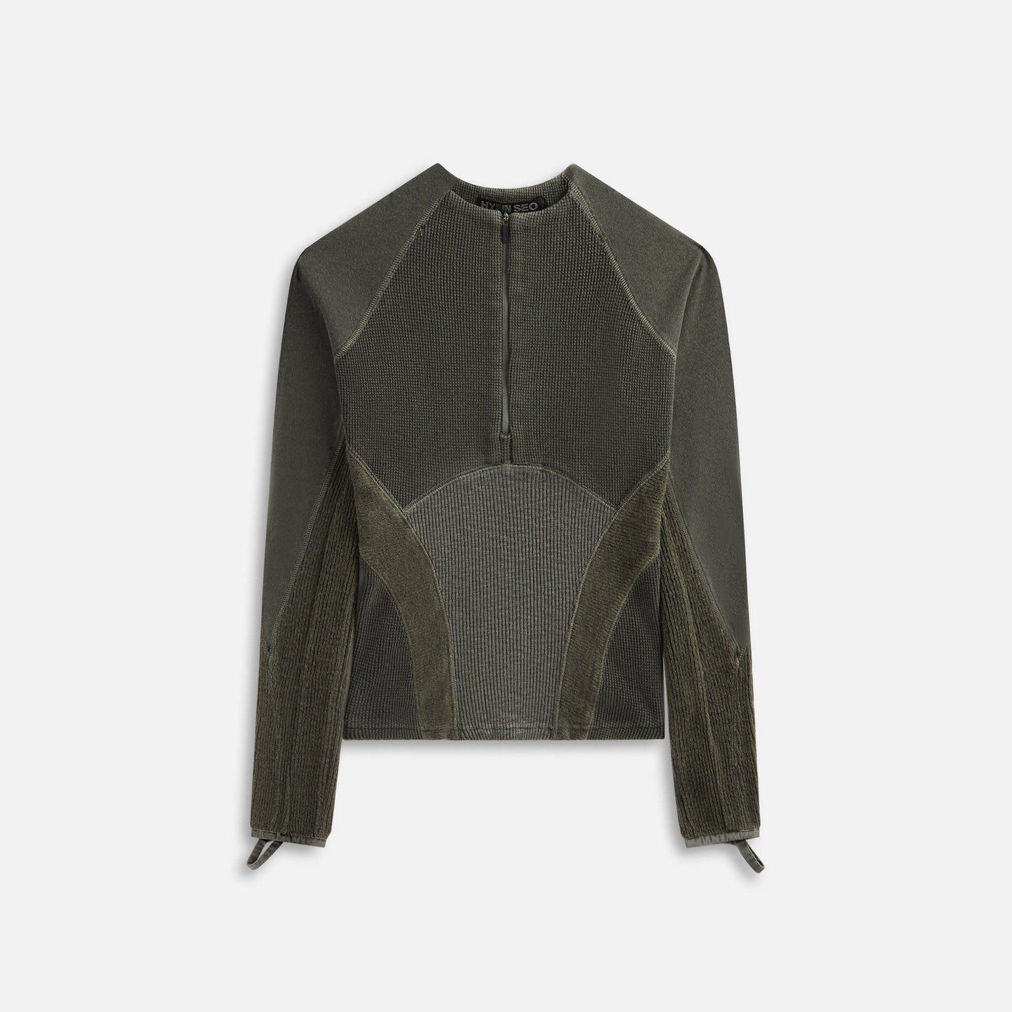 Hyein Seo Half Zip Raglan - Khaki