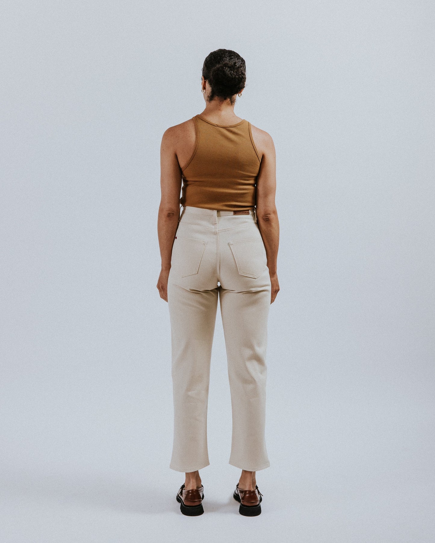 The Eira - Straight Leg - Ecru Denim.