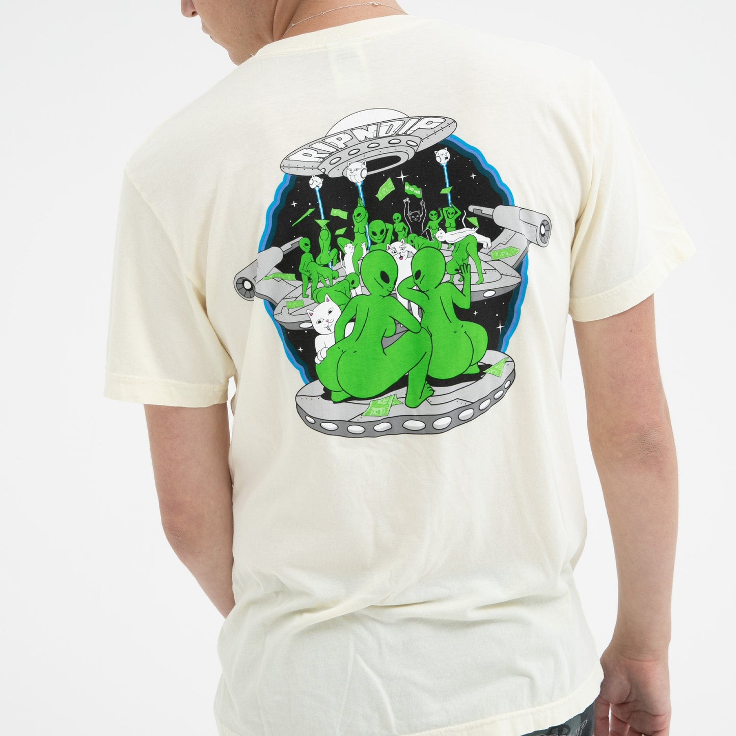 Stripndip Pocket Tee (Natural)