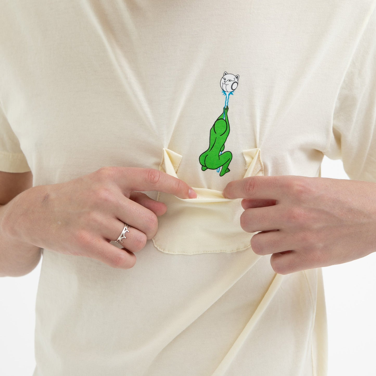 Stripndip Pocket Tee (Natural)