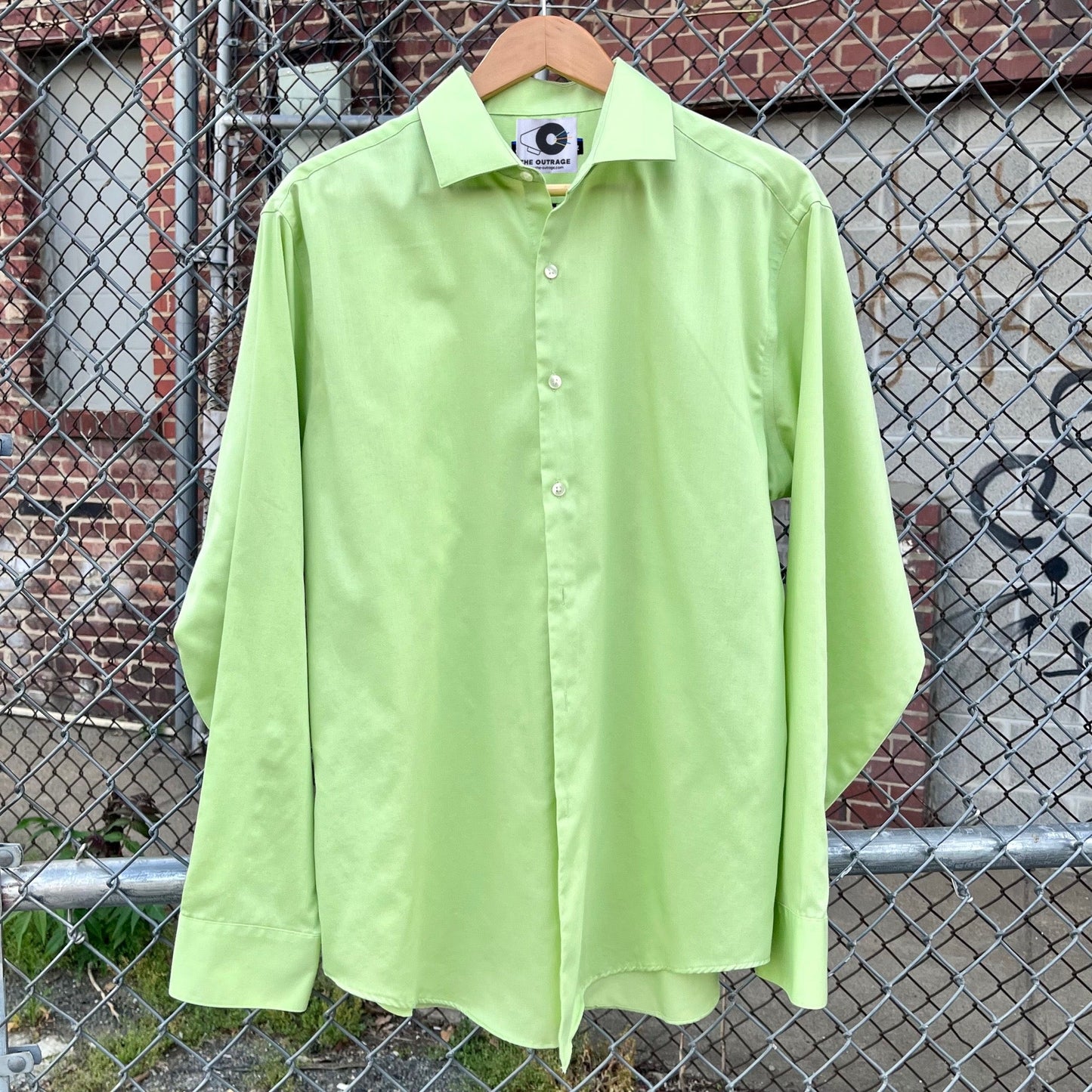 Green Ban Guns Not Drag Upcycled Button Down