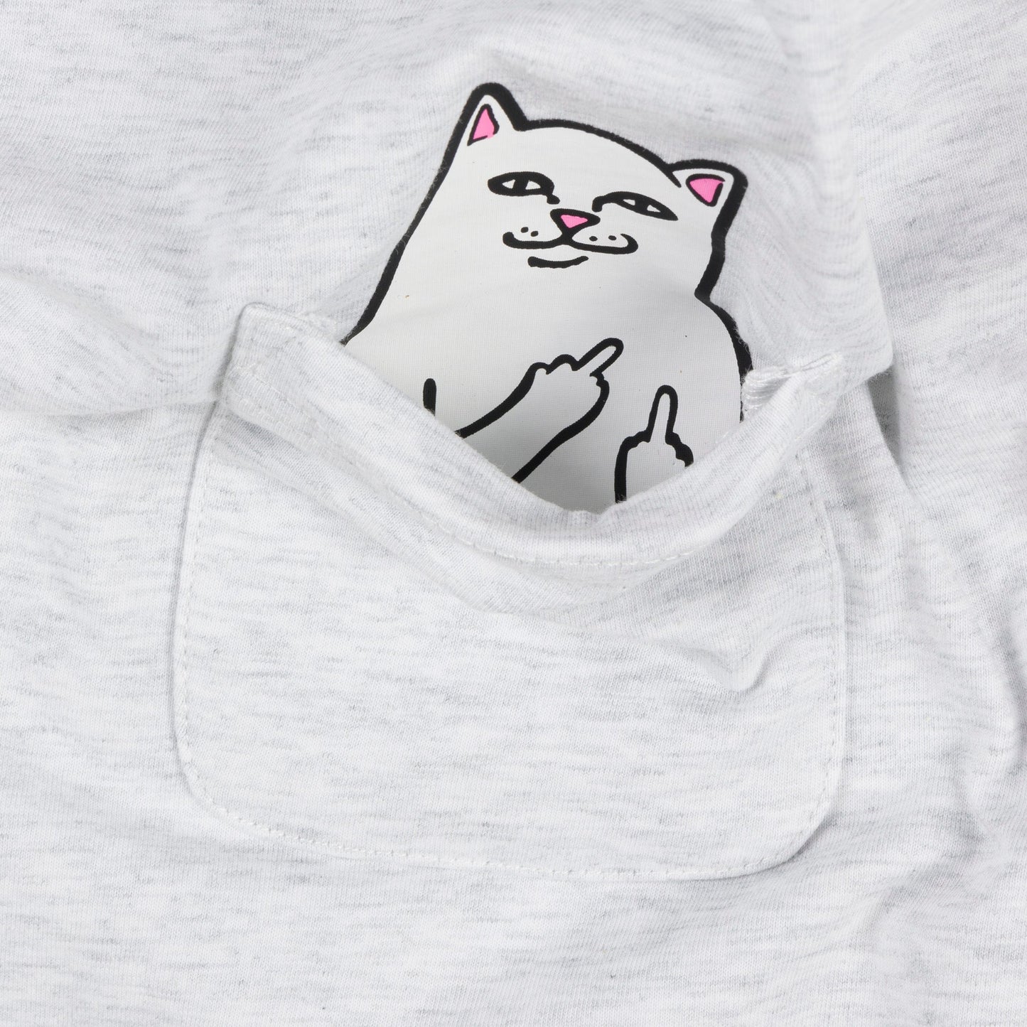 Lord Nermal Cropped Baby Pocket Tee (Ash Heather)