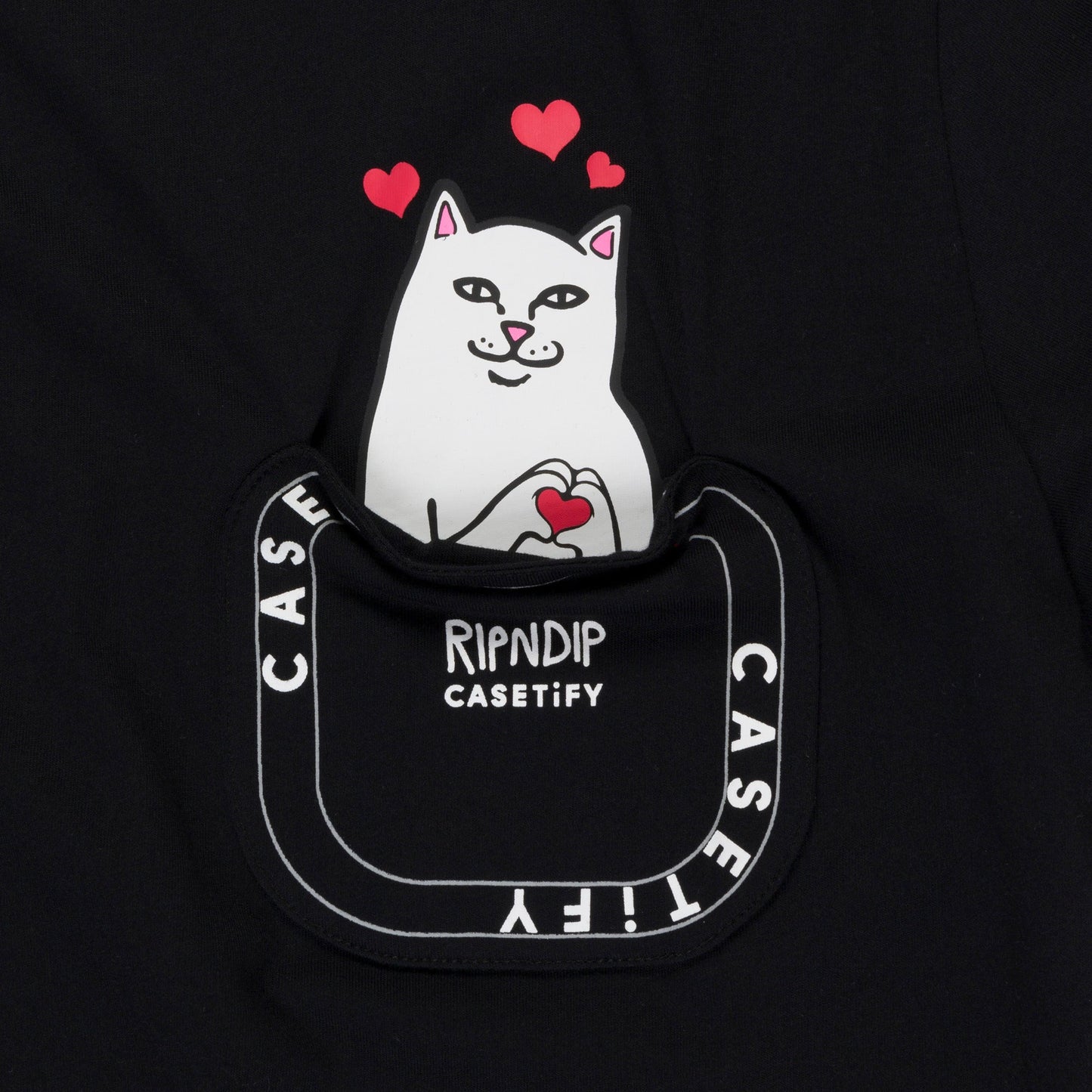 Casetify x Ripndip Nermal Loves Pocket Tee (Black)