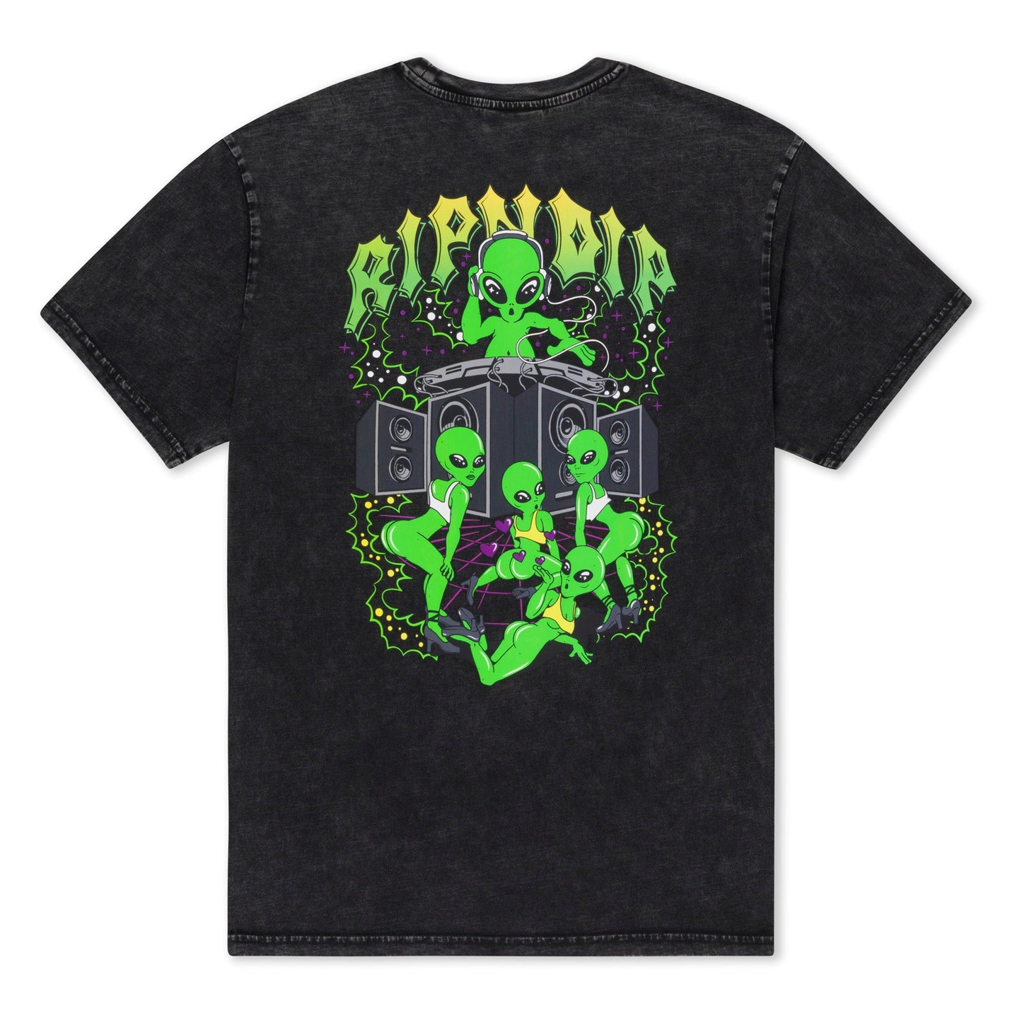 Galactic Dance Floor Tee (Black Mineral Wash)