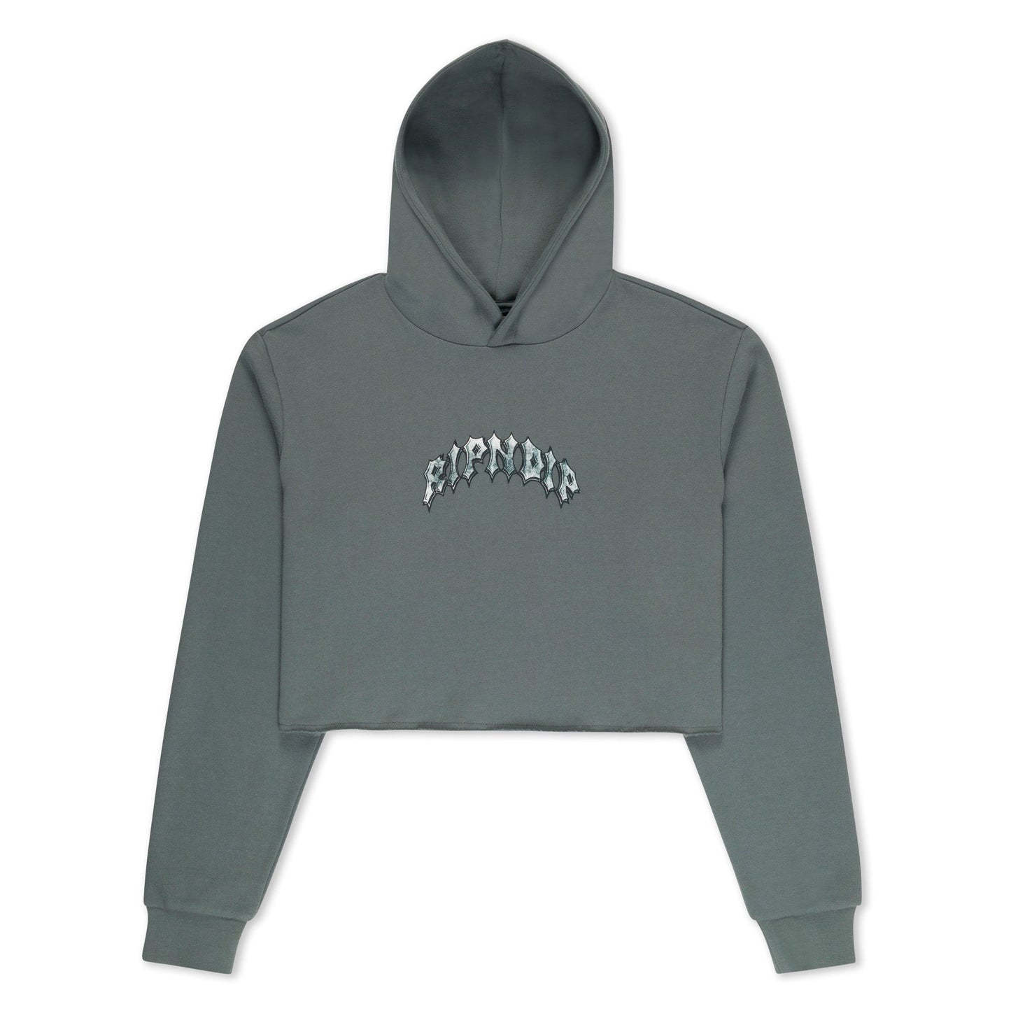 Mother Nerm Cropped Hoodie (Charcoal )