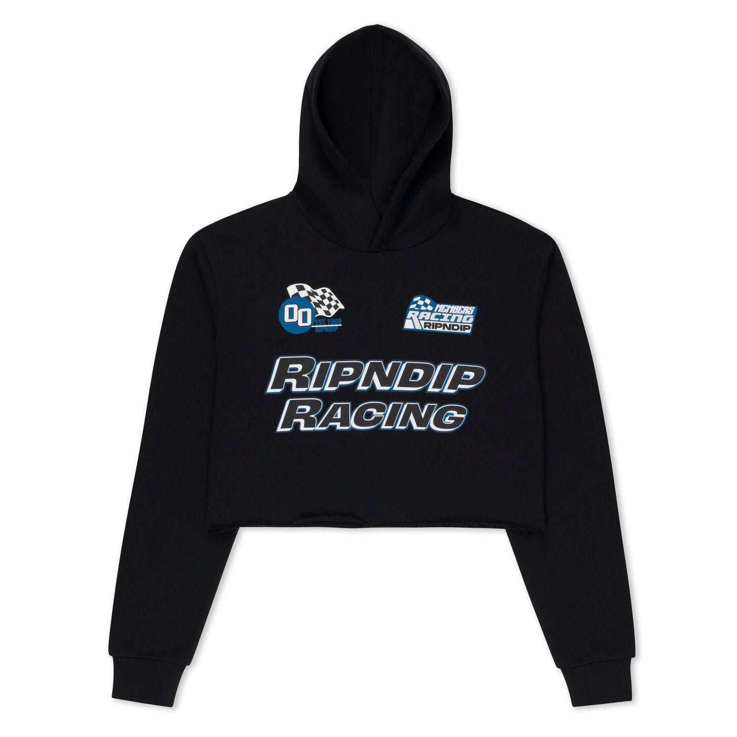 Ripnrace Cropped Hoodie (Black)