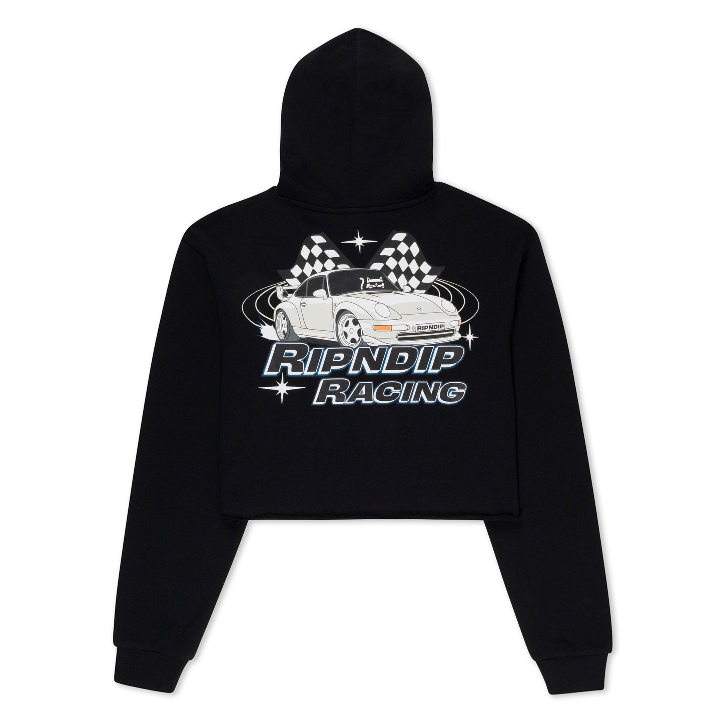 Ripnrace Cropped Hoodie (Black)
