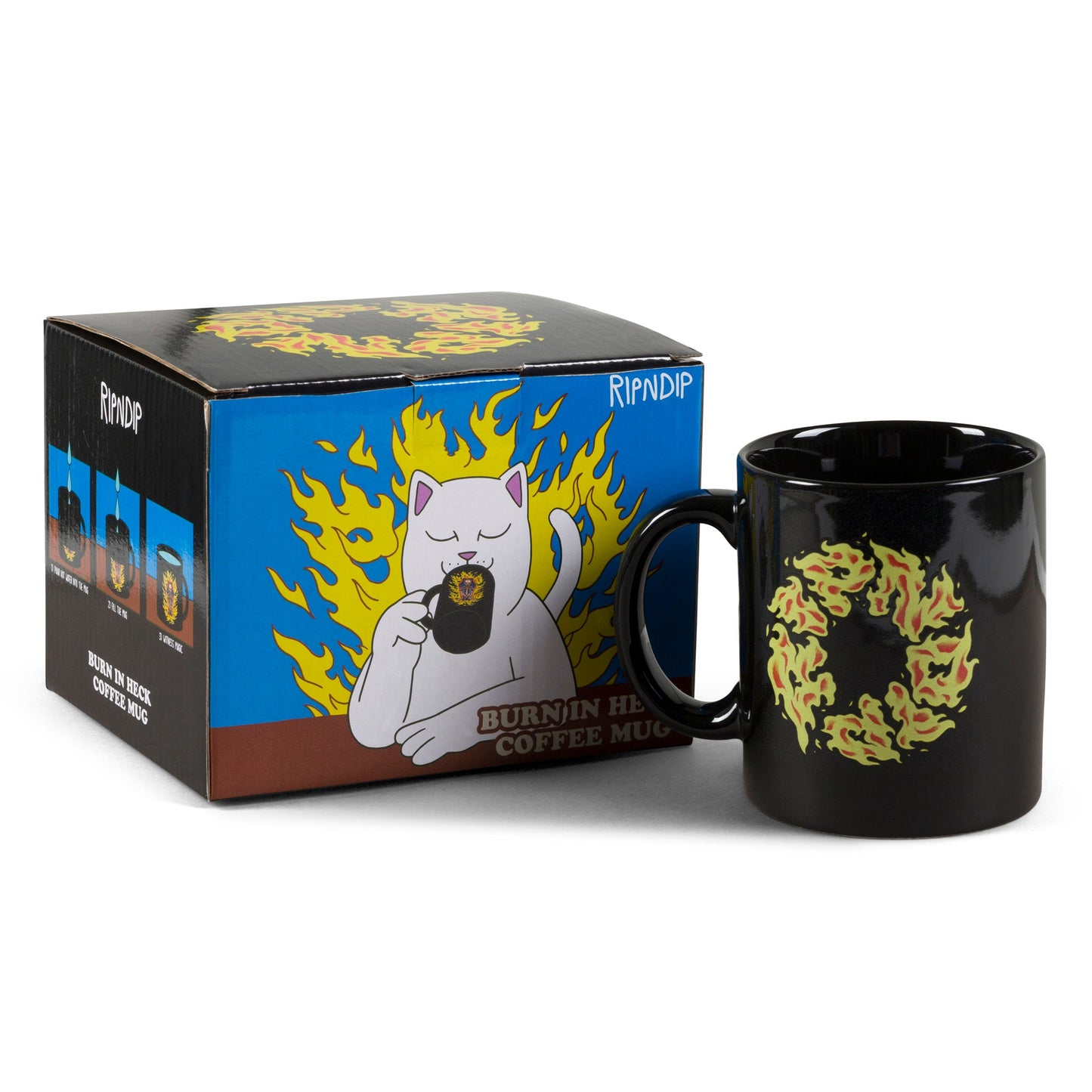 Burn In Heck Coffee Mug (Black)