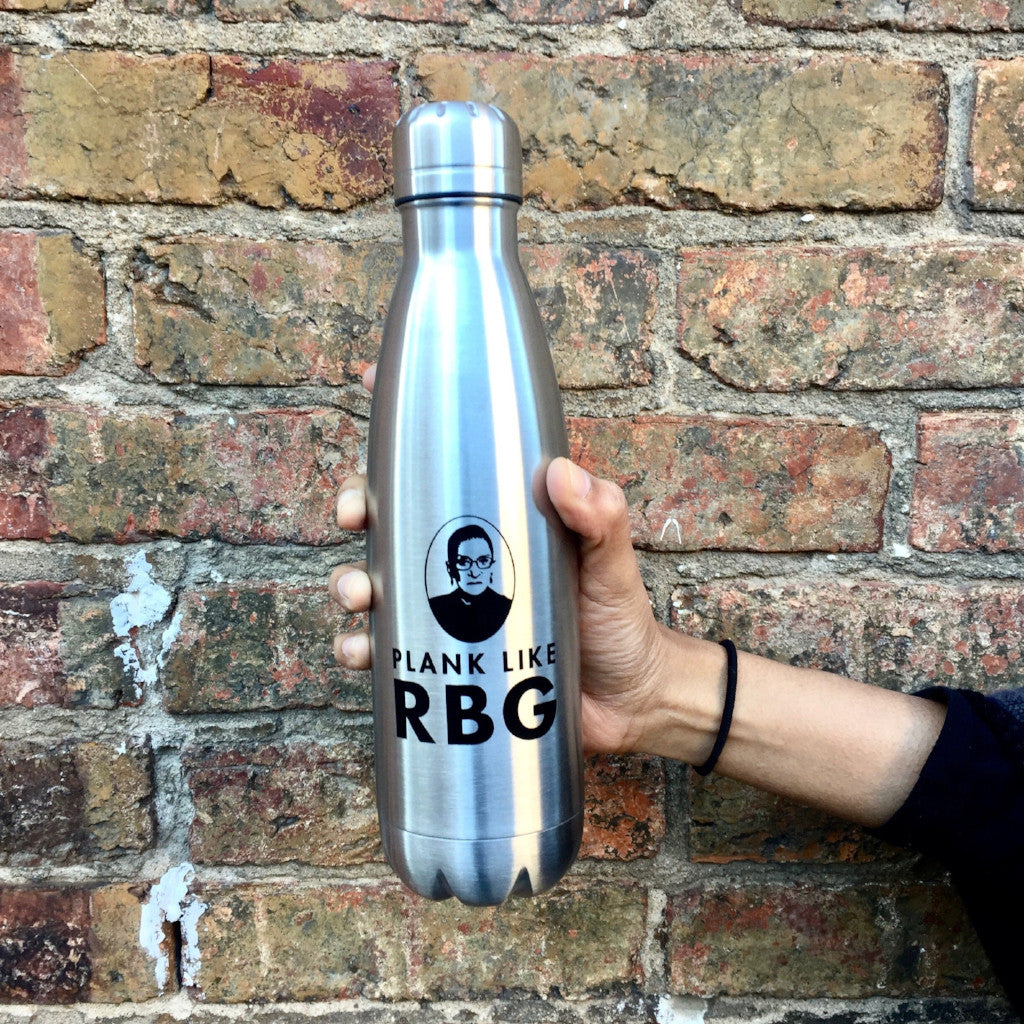 Plank Like RBG Water Bottle