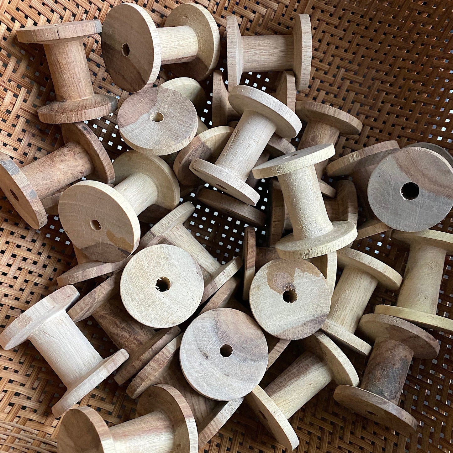 Raw Wooden Spools