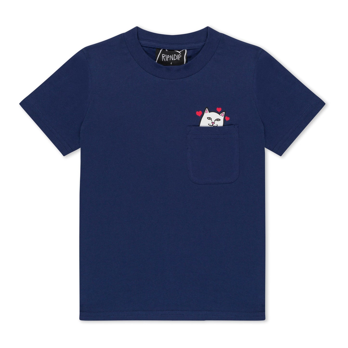 Nermal Loves Kid Pocket Tee (Navy)
