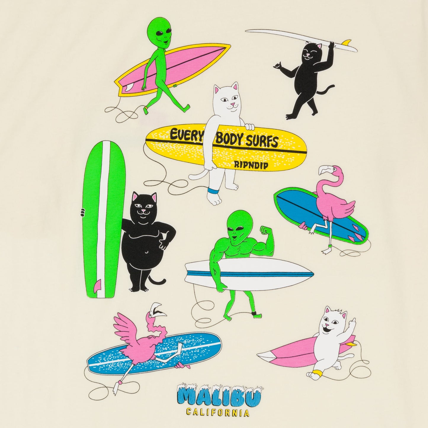 Everybody Surfs Tee (Natural)
