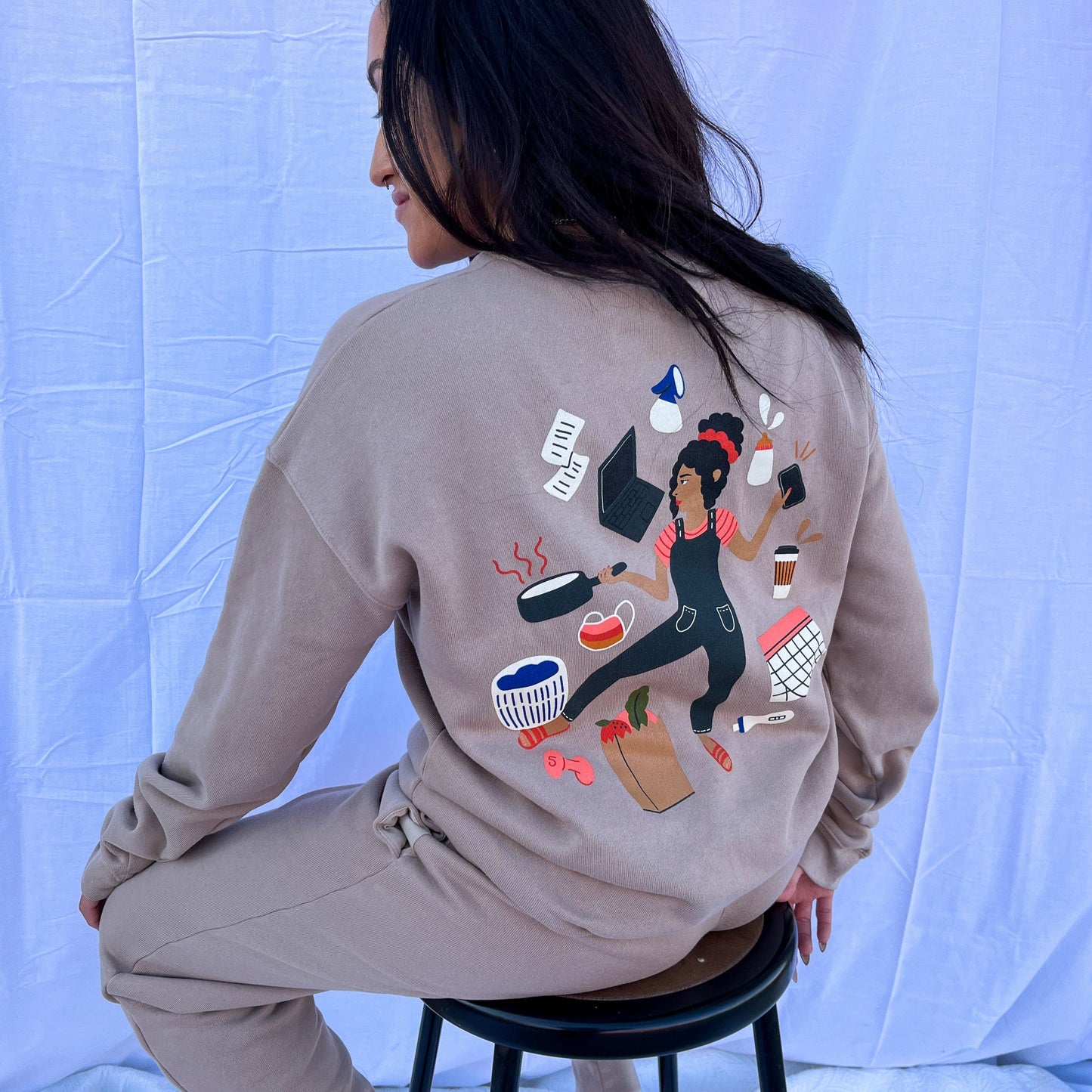 This Is A Mom's World Crewneck Sweatshirt