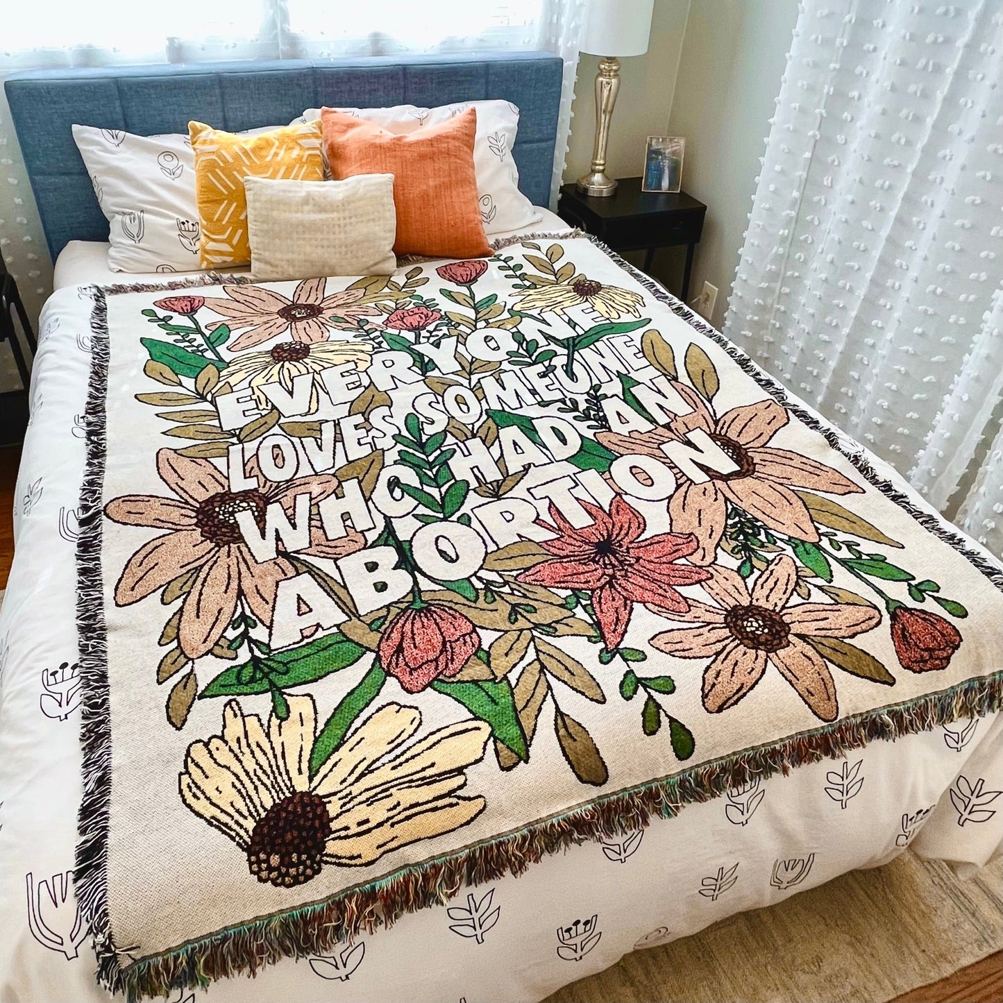 Everyone Loves Someone Who Had An Abortion Cotton Throw