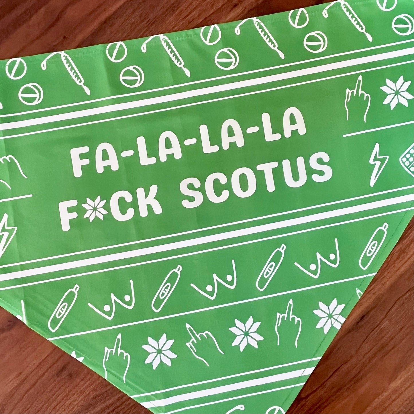 Fa La La La F*ck Scotus Dog Bandana