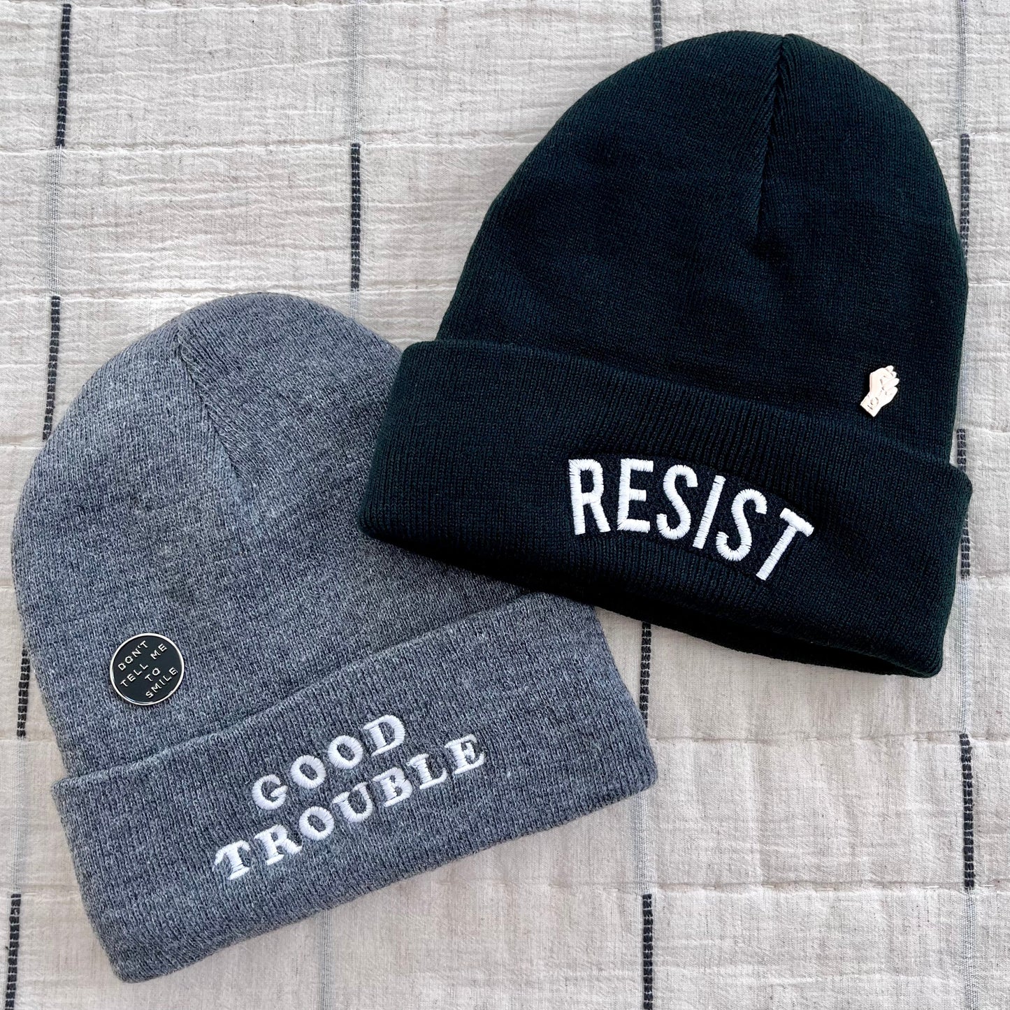 Good Trouble Beanie - Gray