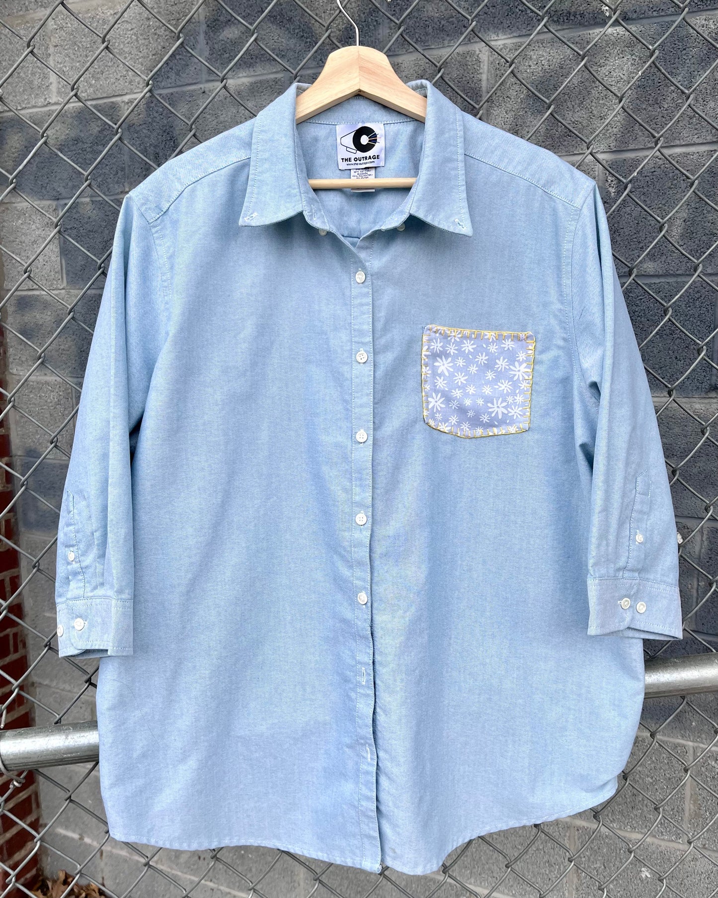 We Can Do Hard Things Hand Painted Button Down