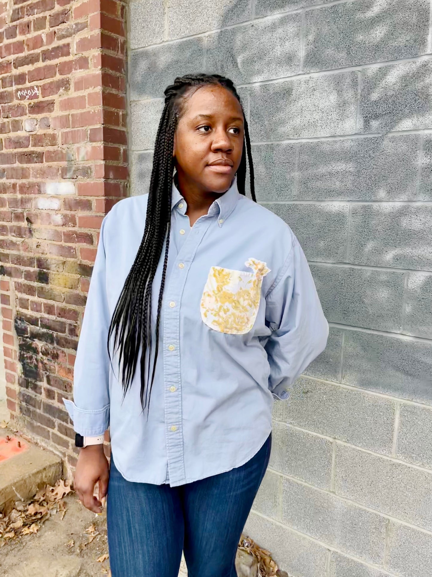 Pro-Abortion Hand Painted Button Down