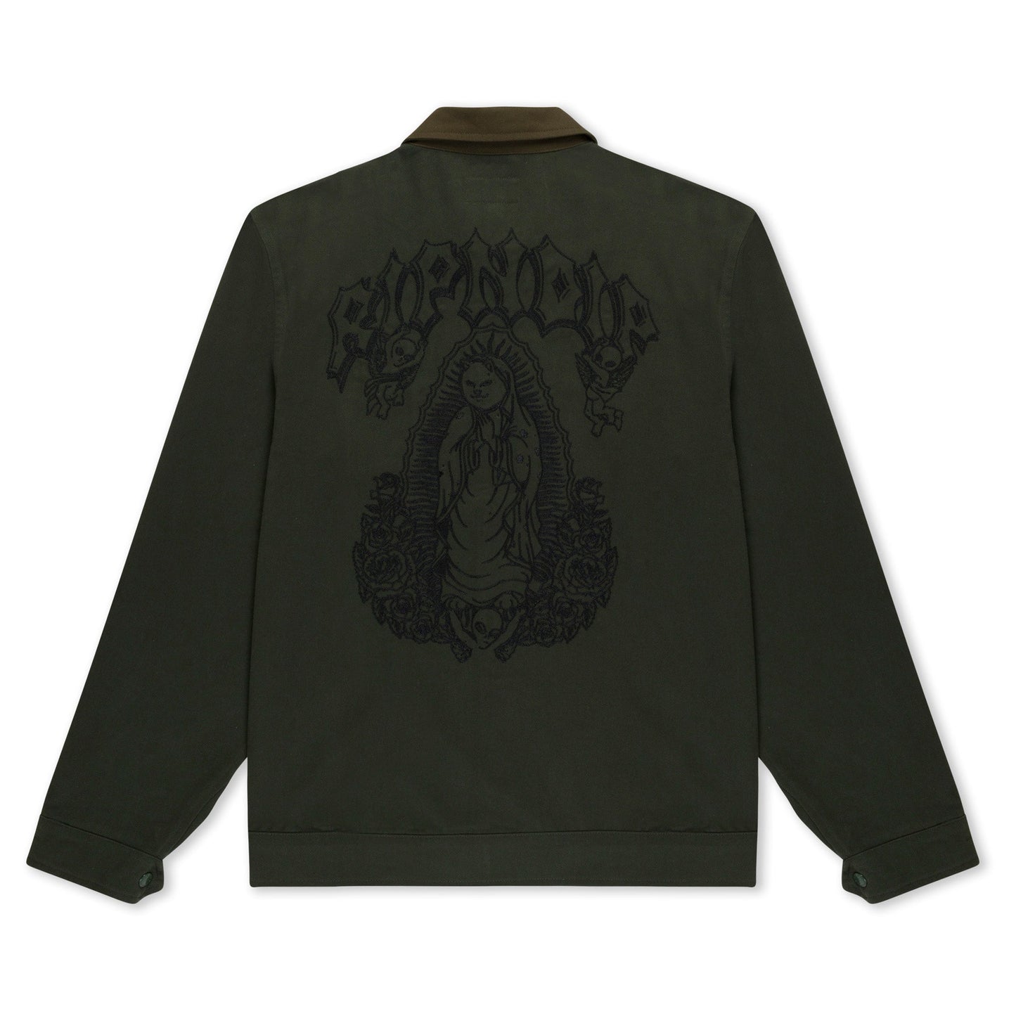 Mother Nerm Twill Work Jacket (Dark Olive)