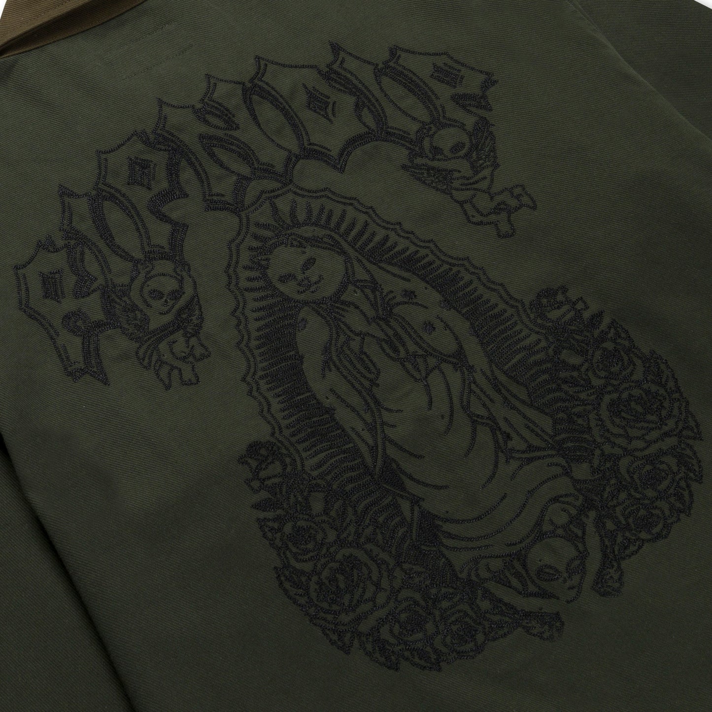 Mother Nerm Twill Work Jacket (Dark Olive)