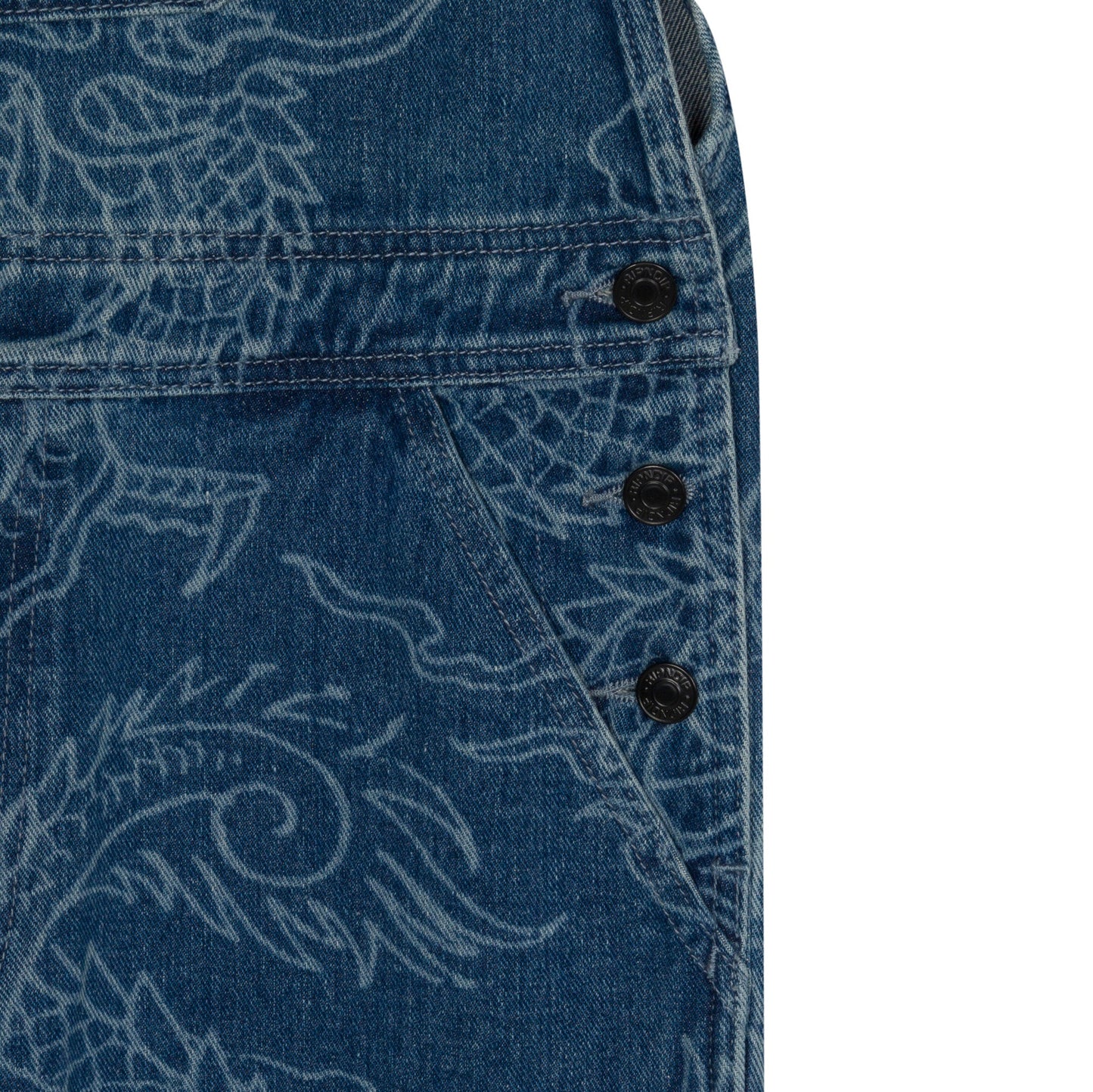 Haku Denim Overalls (Dark Wash)