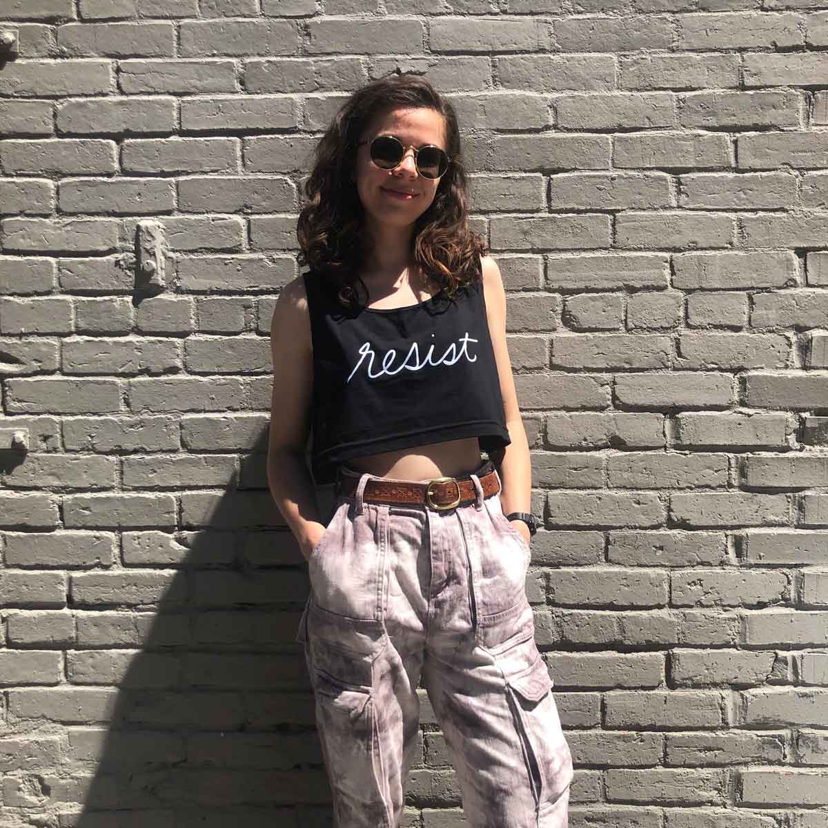 Resist Flowy Cropped Tank