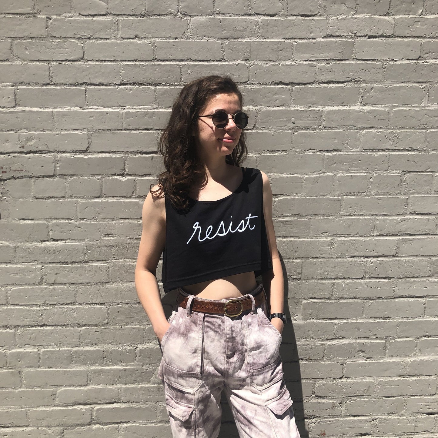 Resist Flowy Cropped Tank
