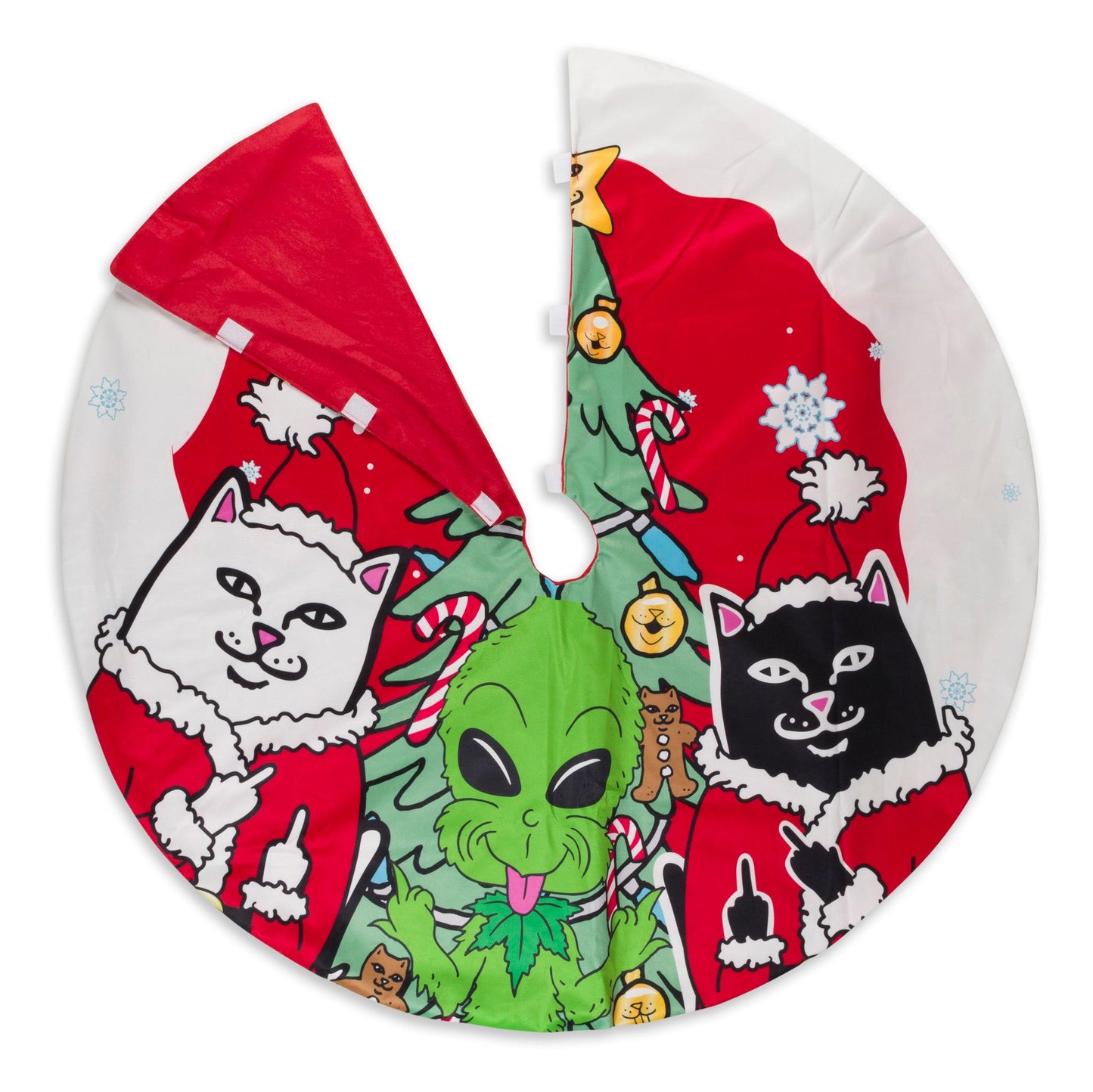 Christmas Gang Tree Skirt (Red)