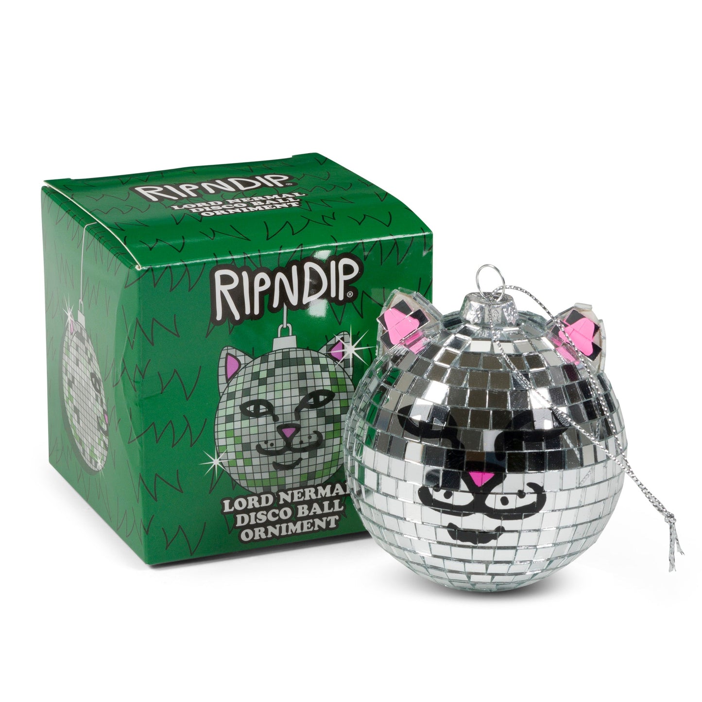 Nermal Disco Ornament  (Silver)