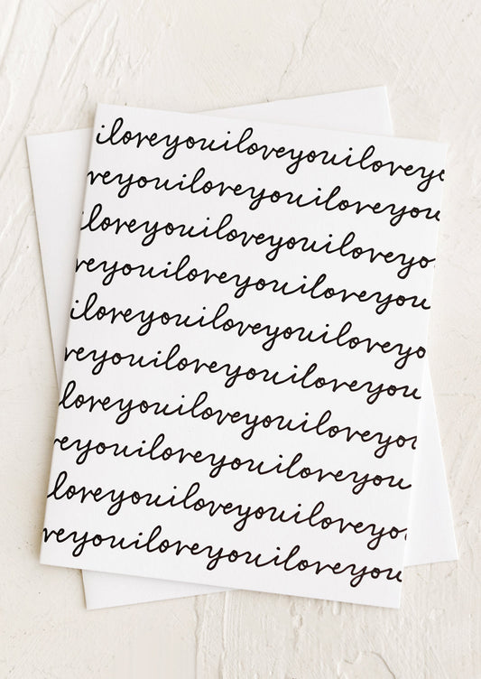 I Love You I Love You Card