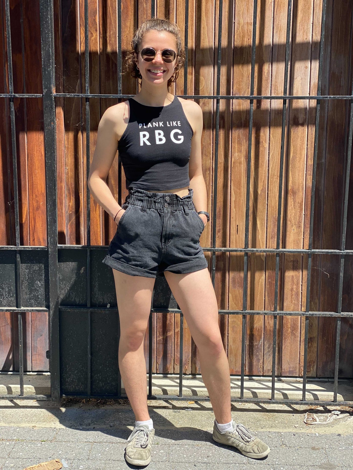 Plank Like RBG Crop Top