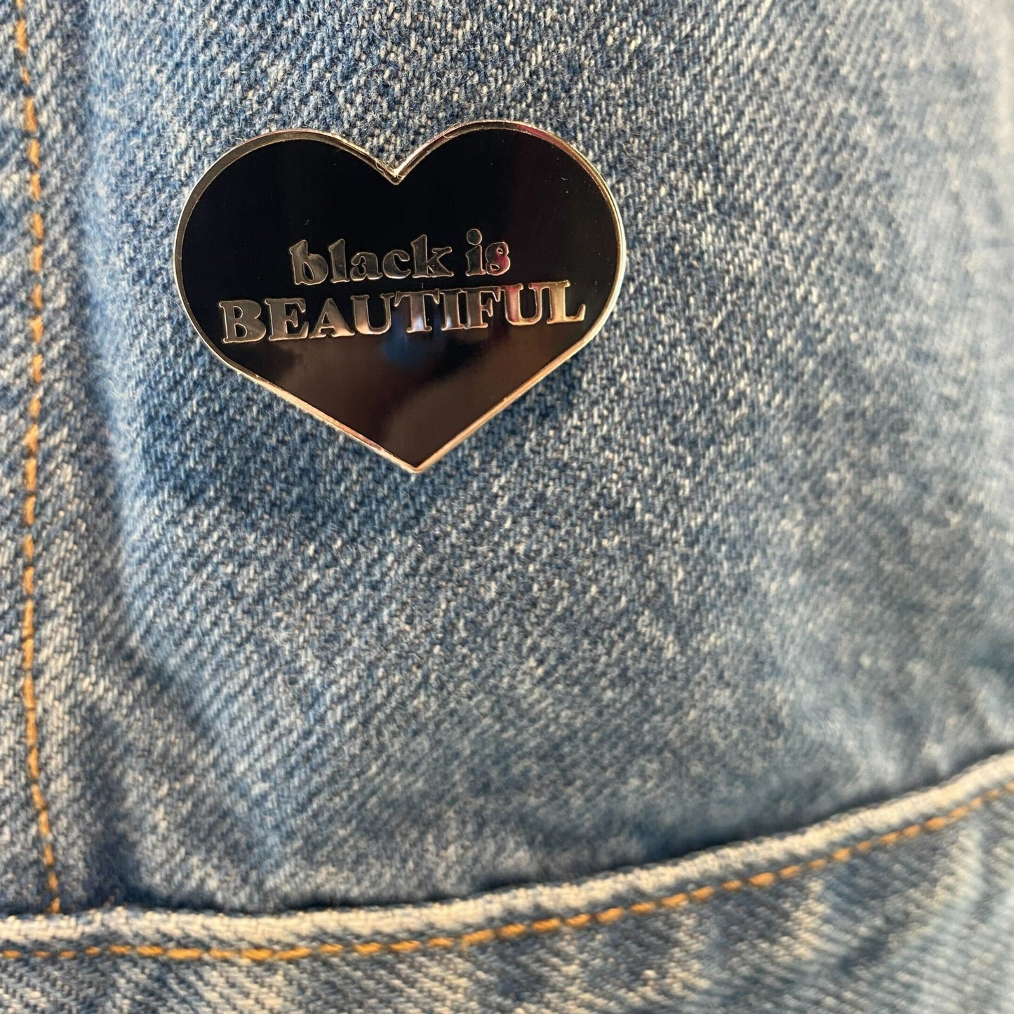 Black Is Beautiful Enamel Pin