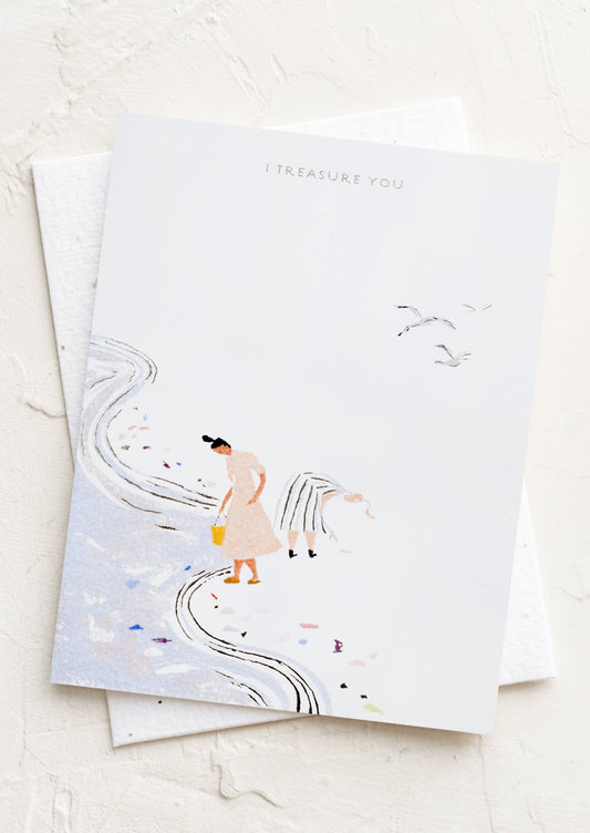 Beachcomber I Treasure You Card