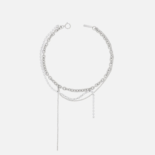Justine Clenquet Daisy Necklace - Palladium