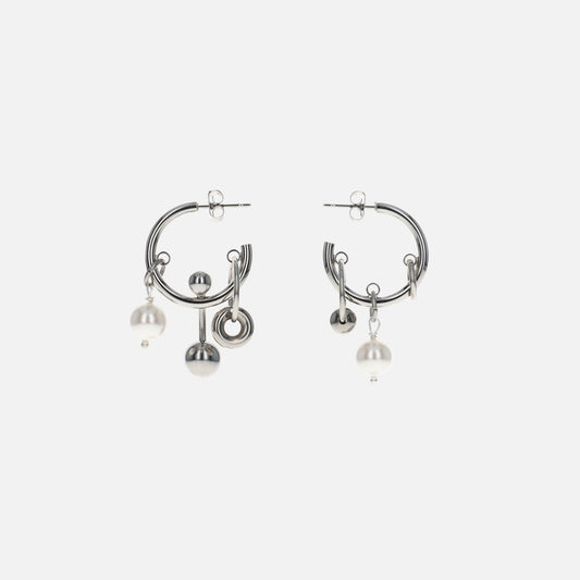 Justine Clenquet Robyn Earrings - Palladium