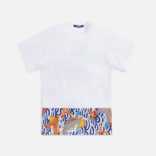 Junya Watanabe Man Cotton Jersey Print Tee - White