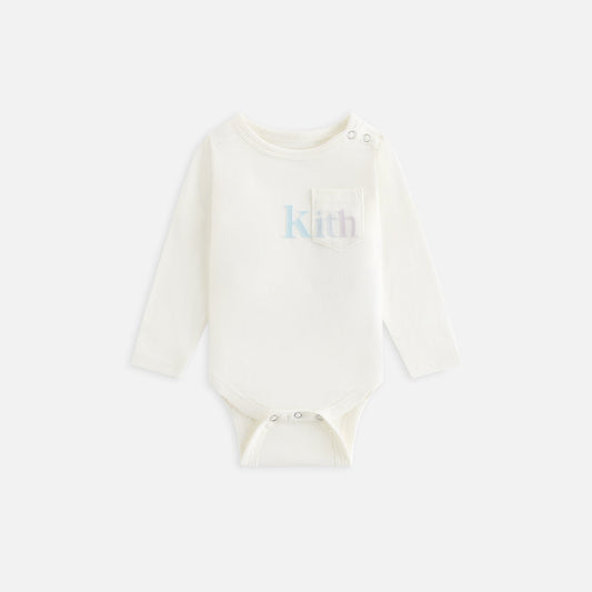 Kith Baby Long Sleeve Quinn Bodysuit - Silk