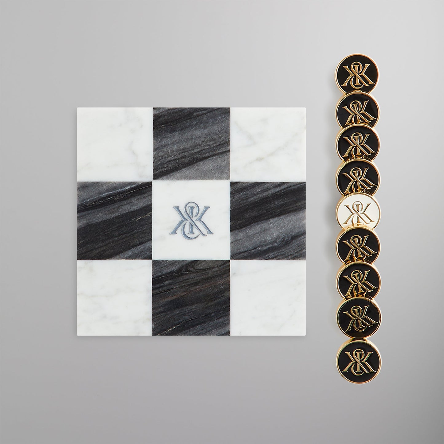 Kithmas Marble Tic Tac Toe - White