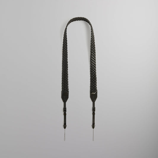 Kithmas Braided Leather Camera Strap - Black
