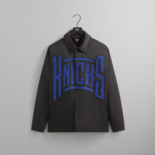 Kith for the New York Knicks Snap Front Coaches Jacket - Black