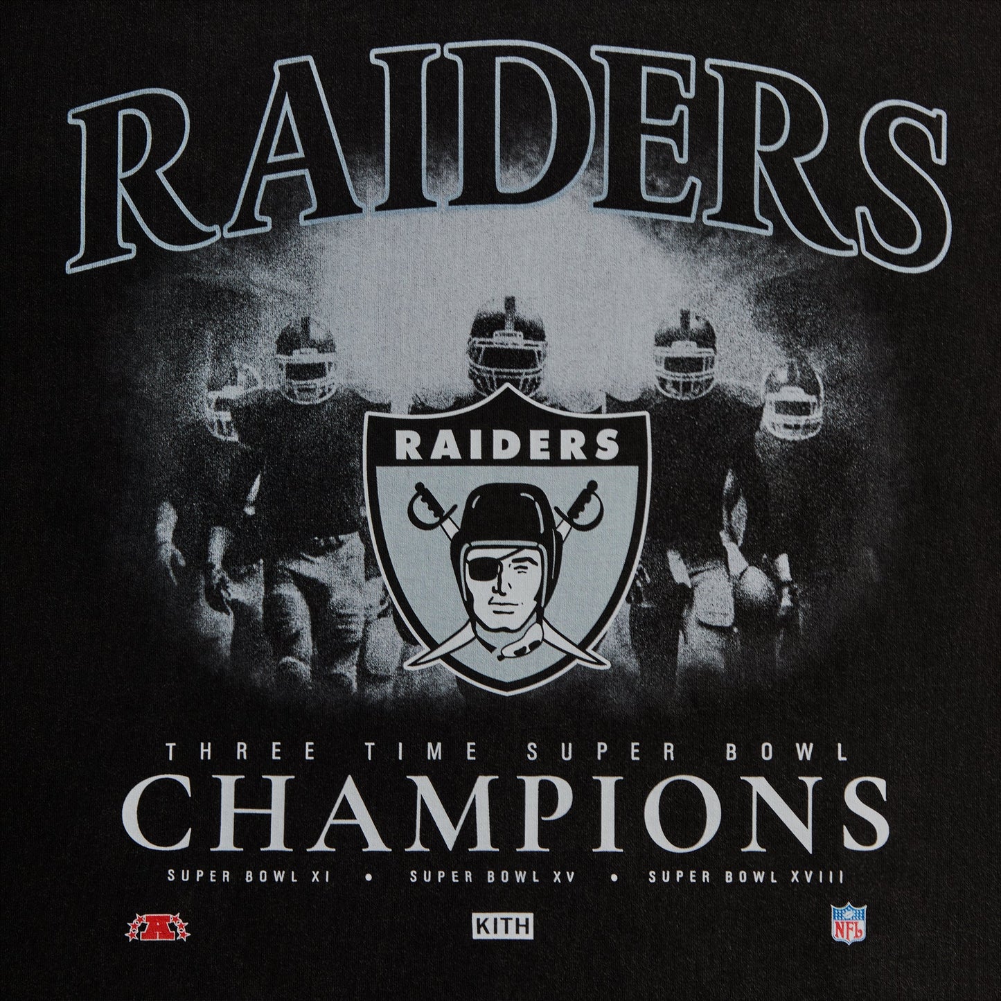 Kith & '47 for the NFL: Raiders Vintage Long Sleeve Tee - Black