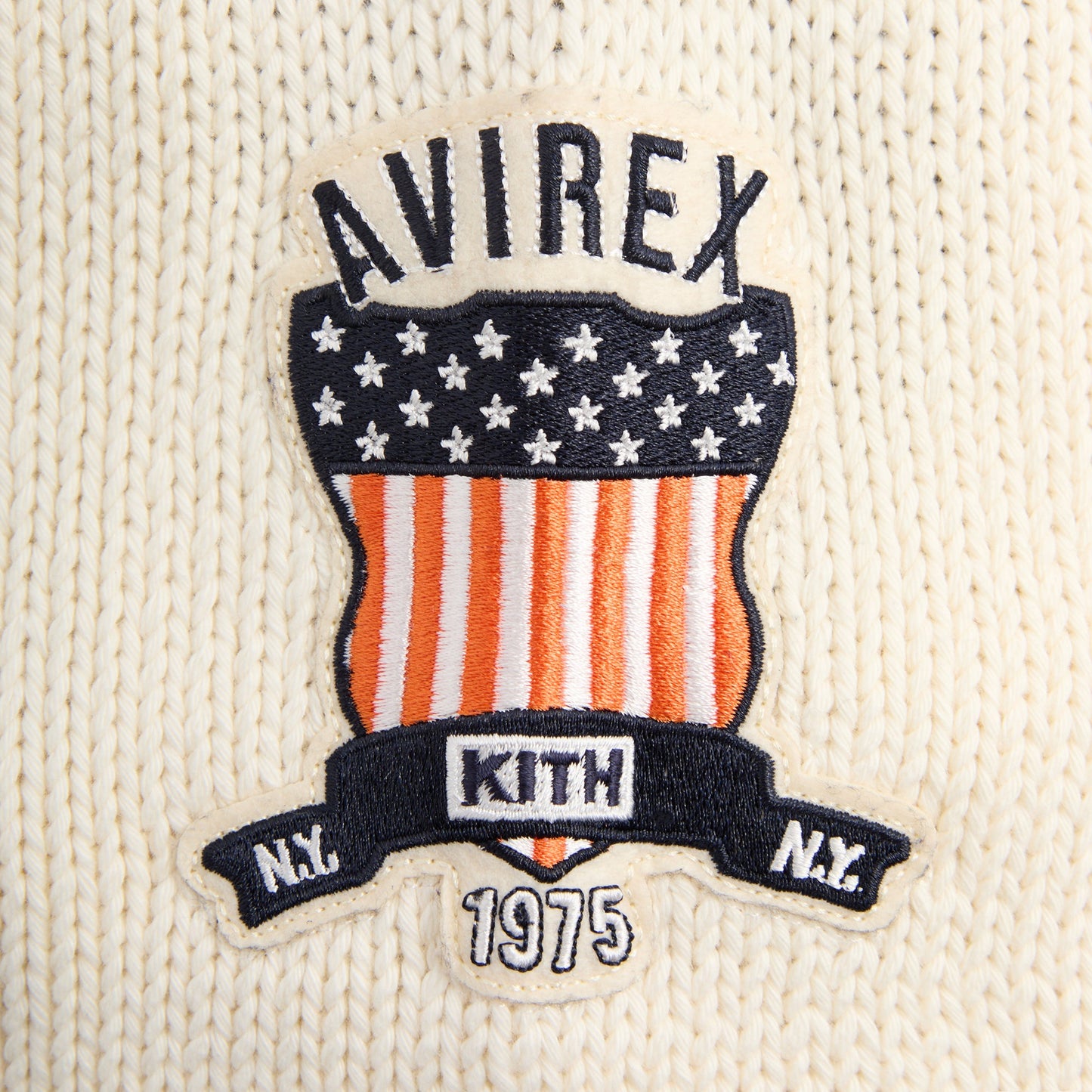 Kith & AVIREX for the New York Knicks Wyona Full Zip Sweater - Black