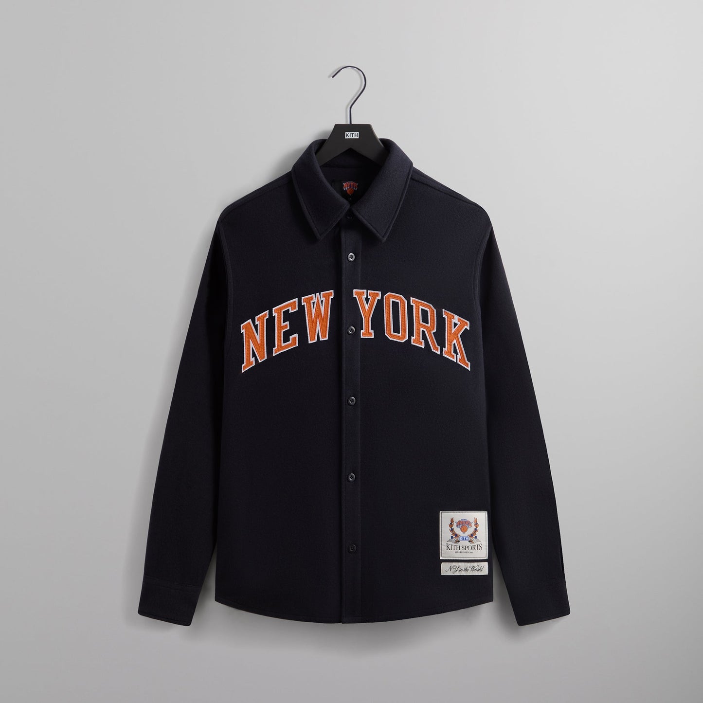 Kith for the New York Knicks Felted Jersey Apollo Shirt - Nocturnal