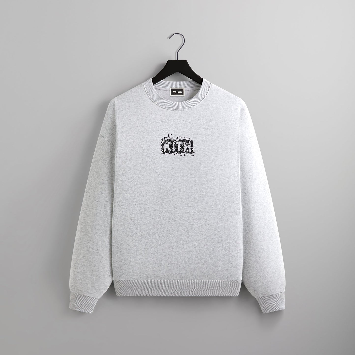Batman | Kith Bats Vintage Nelson Crewneck - Light Heather Grey