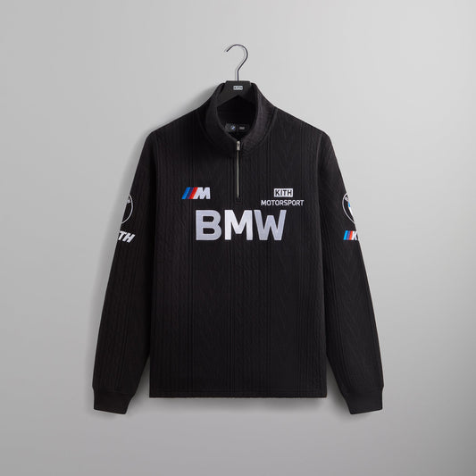 Kith for BMW Cable Fleece Quarter Zip - Black