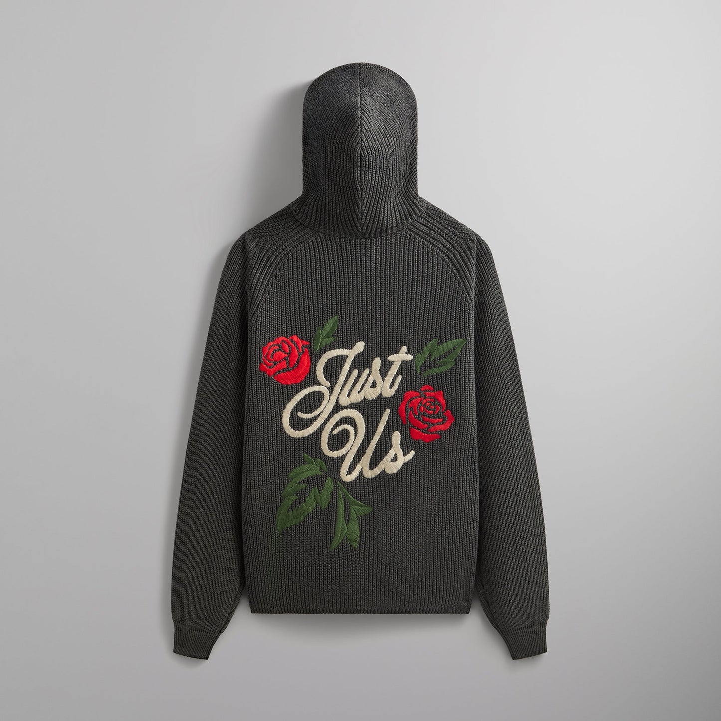 Kith Knit Miles Hoodie - Dark Heather Grey