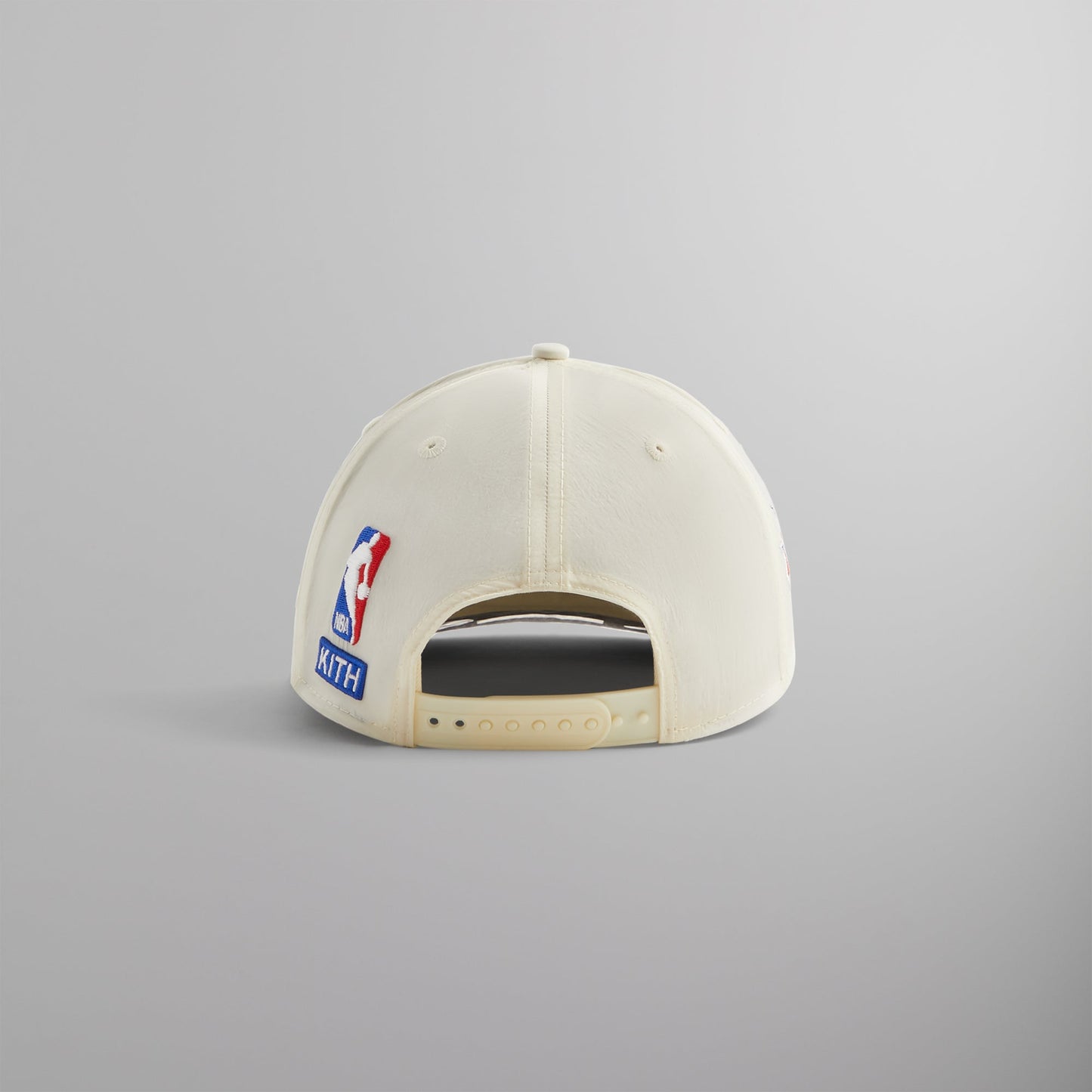 Kith & New Era for the New York Knicks Wrinkle Nylon 9FIFTY Snapback - Sandrift