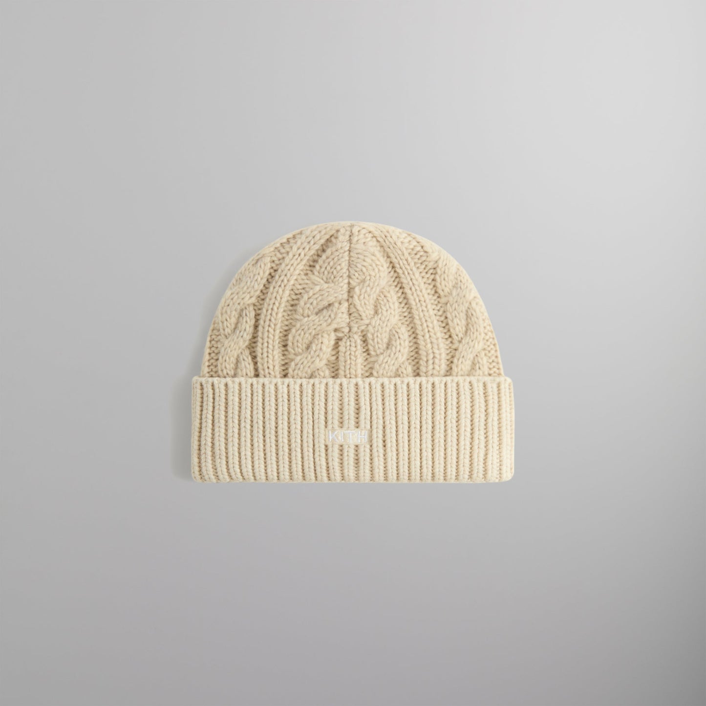 Kithmas Leather Crest Mia Beanie - Heather Oatmeal