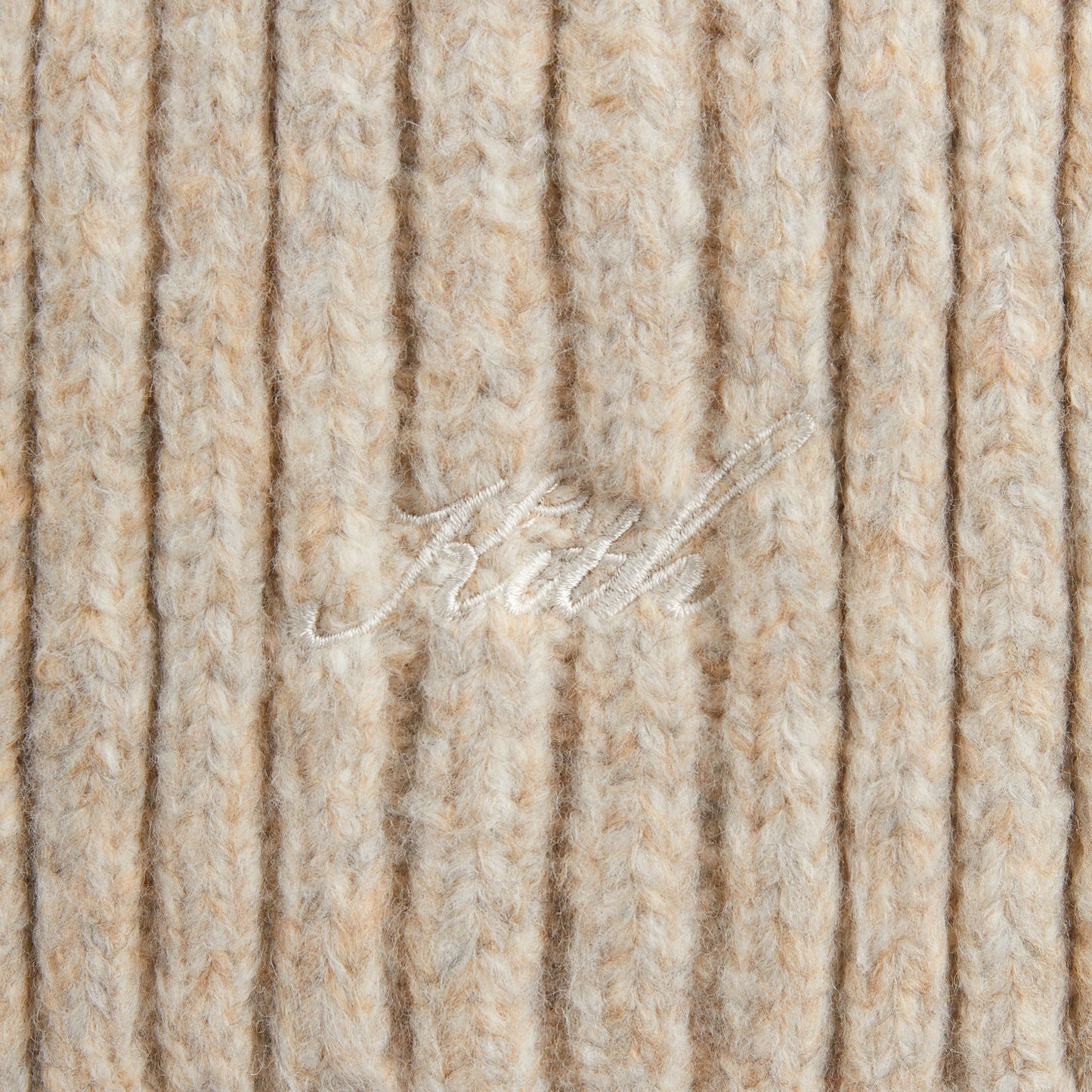 Kith Chunky Rib Knit Scarf - Sediment